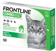 Frontline COMBO Spot On na kleszcze i pchły krople dla kota op. 3 pipety