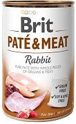Brit Pate&Meat DOG Adult Rabbit Karma mokra z królikiem op. 800g