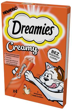 Dreamies Creamy Przysmak z kurczakiem dla kota op. 40g