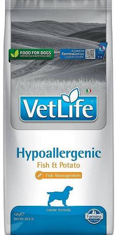 Farmina Vet Life DOG Hypoallergenic Fish&Potato Karma sucha op. 12kg