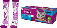 Whiskas CAT Adult Karma mokra rybne przysmaki (galaretka) op. 40x85g + SKARPETKI WHISKAS GRATIS