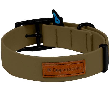 Dogcessories Oliwkowa Obroża Biothane Zen Classic dla psa rozm. L 25mm/42-51cm