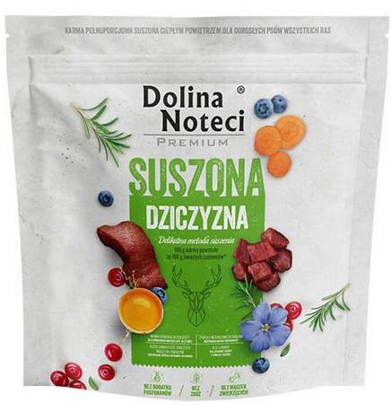 Dolina Noteci Premium Adult Suszona Karma z dziczyną dla psa 1kg
