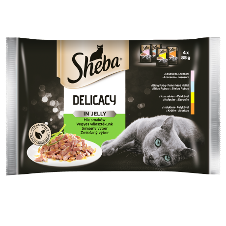 Sheba CAT Delicacy in Jelly Karma mokra Kolekcja smaków (galaretka) op. 4x85g