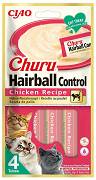 Inaba Ciao Churu Hairball Control Chicken Recipe Przysmak z kurczakiem dla kota op. 4x14g