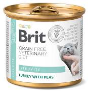 Brit Veterinary Diet CAT Struvite Turkey&Pea Karma mokra z indykiem i groszkiem op. 200g