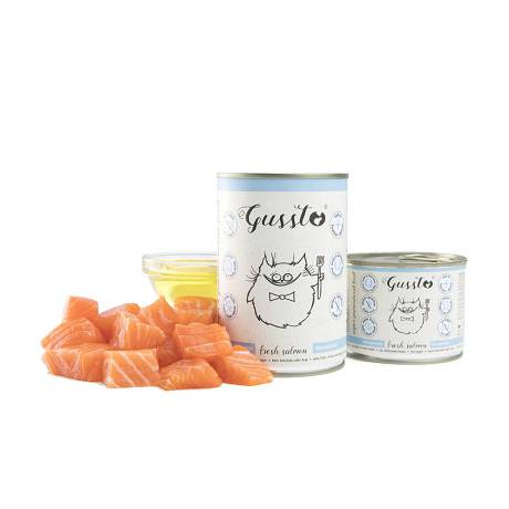 Gussto Cat Fresh Salmon Karma mokra z łososiem op. 375g