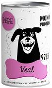 Paka Zwierzaka PEPE Mono Protein Veal Mokra Karma z cielęciną dla psa 400g