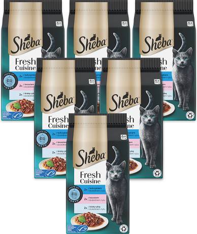 Sheba CAT Fresh Cuisine Taste of Tokyo Karma mokra Mix Smaków Rybnych (sos) op. 6x(6x50g) PAKIET