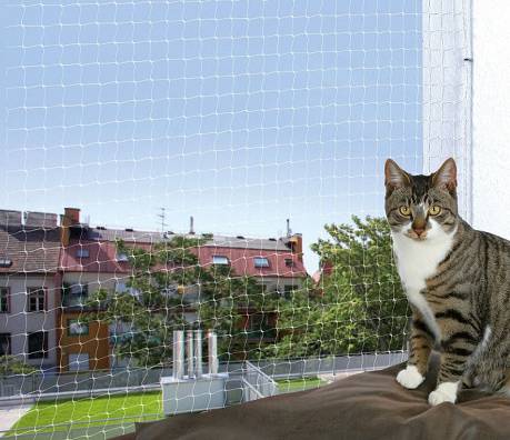Trixie Transparentna siatka ochronna na okno lub balkon dla kota rozm. 8x3m nr kat. 44343
