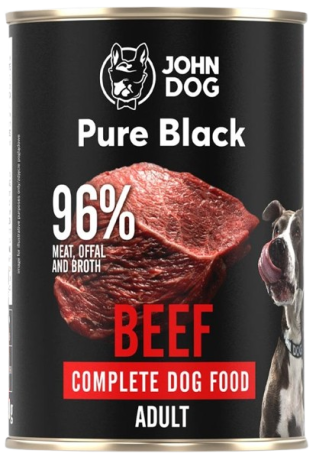 John Dog Adult Pure Black Beef Karma z wołowiną dla psa op. 400g