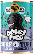 Dobry Pies Adult Surf&Turf Mokra Karma z łososiem i jagnięciną dla psa 400g