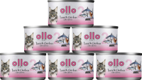 Ollo nr 2 Tuna&Chicken with Salmon Karma z tuńczykiem, kurczakiem i łososiem w sosie dla kota 24x70g PAKIET