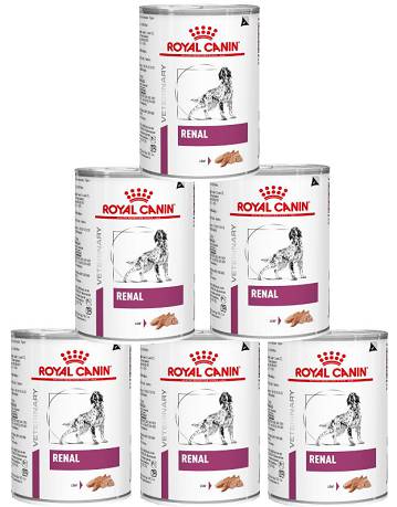 Royal Canin VET DOG Renal Karma mokra op.6x410g PAKIET