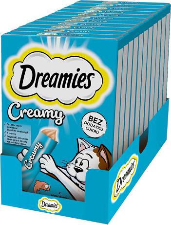 Dreamies Creamy Przysmak z łososiem dla kota op. 11x40g PAKIET