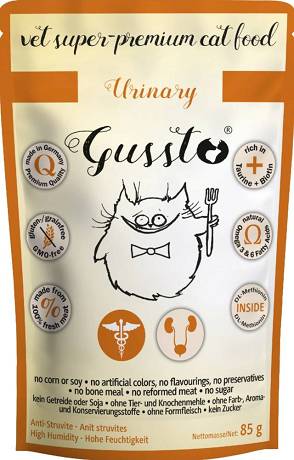 Gussto Vet CAT Urinary Karma mokra op.85g