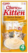 Inaba Ciao Churu Kitten Chicken Recipe Przysmak z kurczakiem dla kociąt op. 4x14g