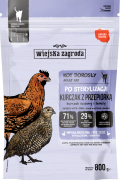 Wiejska Zagroda Sterlised Sucha Karma z kurczakiem i przepiórką dla kota 400g