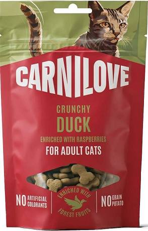 Carnilove Przysmak Snack Crunchy Duck z kaczką dla kota 50g