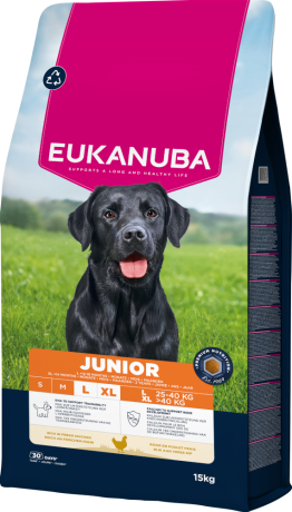 Eukanuba DOG Junior Large&Extra Large Karma sucha op. 2x15kg DWU-PAK