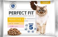 Perfect Fit CAT Adult (1+) Sensitive Karma mokra z kurczakiem i łososiem (sos) op. 4x85g