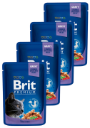 Brit Premium CAT with Cod Fish Karma mokra z dorszem op. 12x100g PAKIET