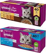 Whiskas CAT Drobiowe frykasy  i rybne przysmaki Karma mokra (galaretka) op. 2x(40x85g)