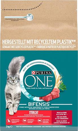 Purina ONE CAT Sterilcat Adult Karma sucha z wołowiną 3kg