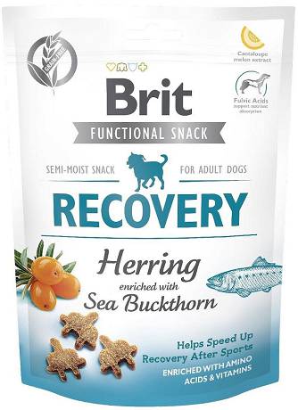 Brit Care Functional Snack Recovery Przysmak ze śledziem i dynią dla psa op. 150g