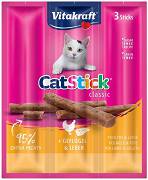 Vitakraft Cat Stick Mini kabanosy drób z wątróbką dla kota op. 3szt