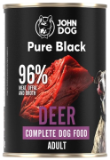 John Dog Adult Pure Black Deer Karma z jeleniem dla psa op. 400g