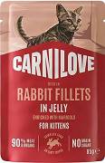 Carnilove CAT Kitten Rabbit Fillets in Jelly Mokra Karma z królikiem 85g