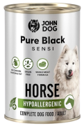 John Dog Adult Pure Black Sensi Hypoallergenic Horse Karma z koniną dla psa op. 400g