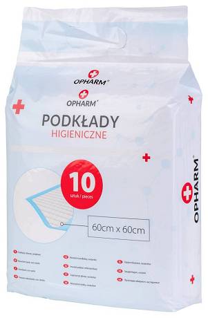 Opharm Podkłady higieniczne dla psa rozm. 60x60cm op. 10szt.