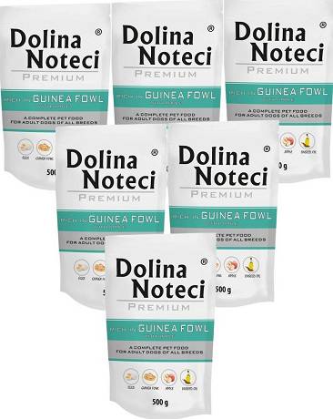 Dolina Noteci Premium DOG Adult Karma mokra z perliczką i jabłkiem 10x500g SASZETKA PAKIET