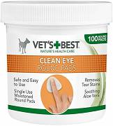 Vet's Best Clean Eye Round Pads Czyściki do oczu dla psa i kota op. 100szt.