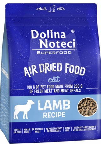 Dolina Noteci Superfood Adult Suszona Karma z jagnięciną dla kota 1kg