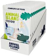 Animal Island Everyday White Fish in Broth Mokra Karma z białą rybą w rosole dla kota 12x85g