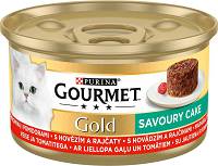 Gourmet CAT Gold Savoury Cake Karma mokra z wołowiną i pomidorami op. 85g