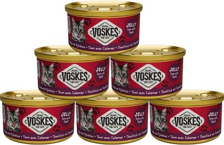 Voskes CAT Jelly Karma mokra z tuńczykiem i kalmarami 24x85g PAKIET