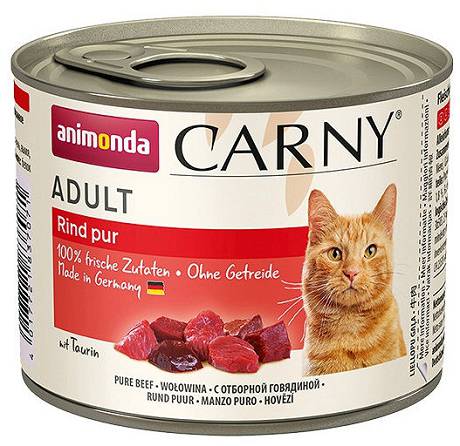 Animonda Carny CAT Adult Karma mokra z wołowiną op. 200g WYPRZEDAŻ