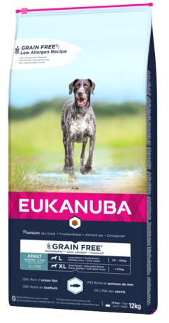 Eukanuba DOG Grain Free Adult Large Ocean Fish Karma sucha op. 12kg