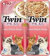 Inaba Ciao Twin Packs Tuna&Chicken Recipe Karma mokra z tuńczykiem i kurczakiem dla kota op. 2x40g