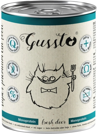 Gussto Fresh Deer Mokra Karma z jeleniem dla kota  400g