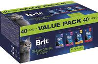 Brit Premium CAT Adult Chunks in Gravy Value Pack Kawałki w sosie 40x100g PAKIET
