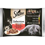 Sheba CAT Selection in Sauce Karma mokra Kolekcja soczystych smaków (sos) op. 4x85g