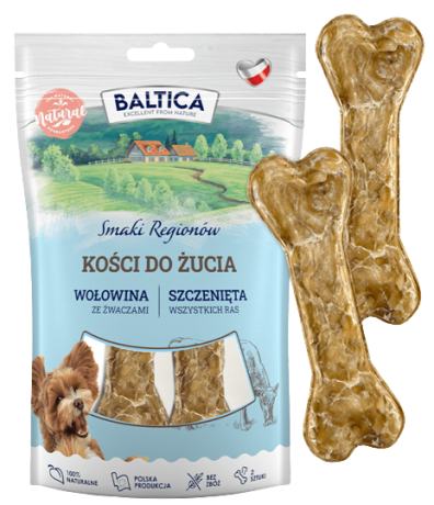 Baltica Chews Kość z wołowiną dla szczeniąt op. 2szt.