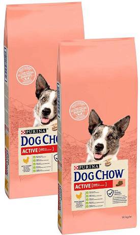 Purina DOG Chow Adult Active Karma sucha op. 2x14kg DWU-PAK [Data ważności: 08.2024]