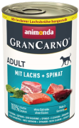 Animonda GranCarno DOG Adult Karma mokra z łososiem i szpinakiem op. 6x400g PAKIET