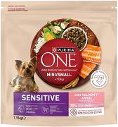 Purina One Sensitive DOG Adult Mini/Small Karma sucha z łososiem 1.5kg